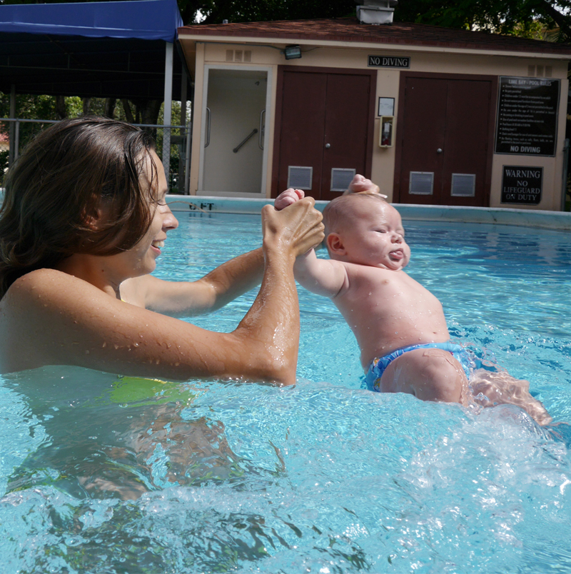 Teaching swimming